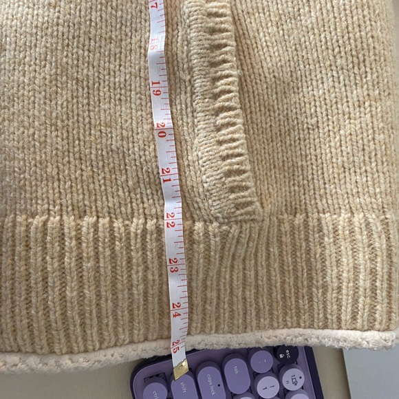 L.L. Bean Lambswool Fair Isle Sherpa Lined Jacket - Picture 12 of 12